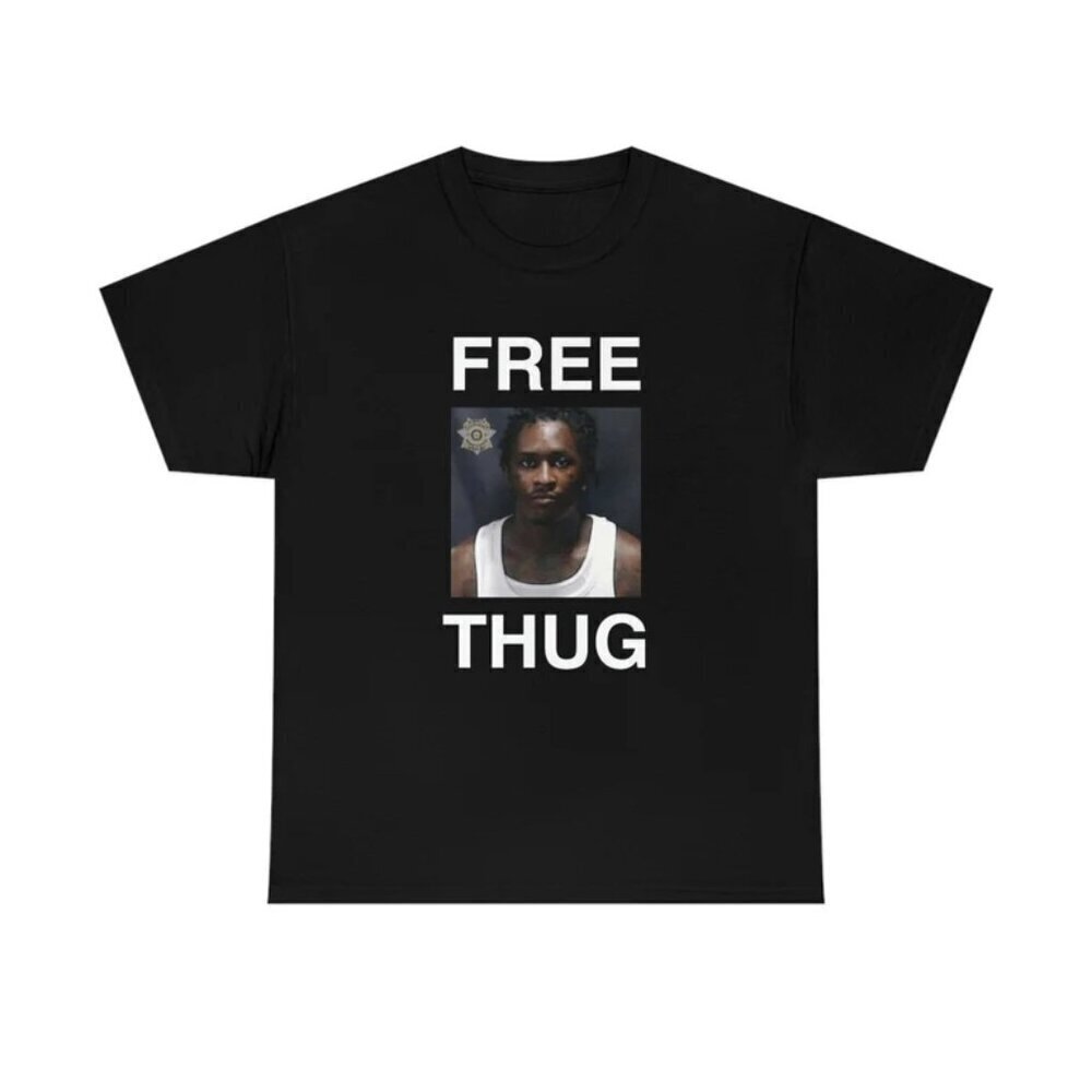 Free Thug Young Thug Rapper Mugshot Tshirt